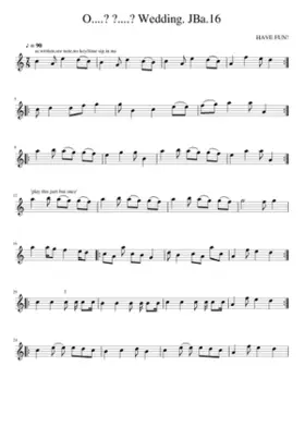 O....? ?....? Wedding. JBa.16