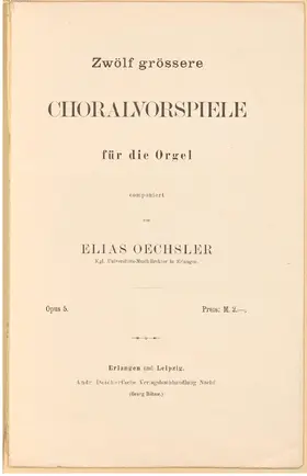 12 Grössere Choralvorspiele