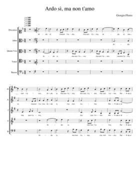 Ardo sì ma non t'amo