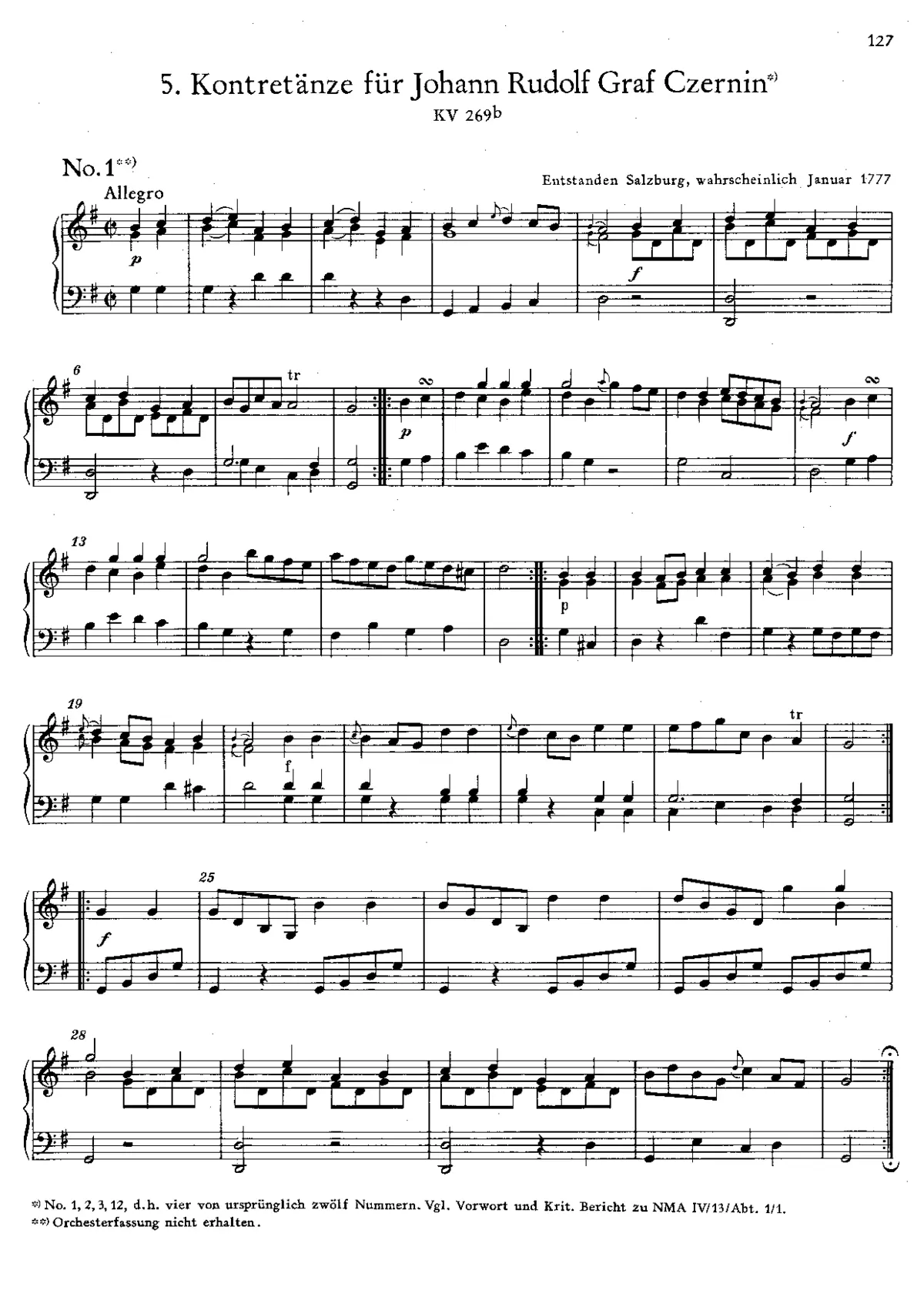 Four Country Dances - Page 1