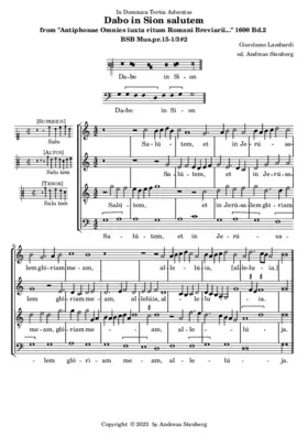 Dabo in Sion salutem