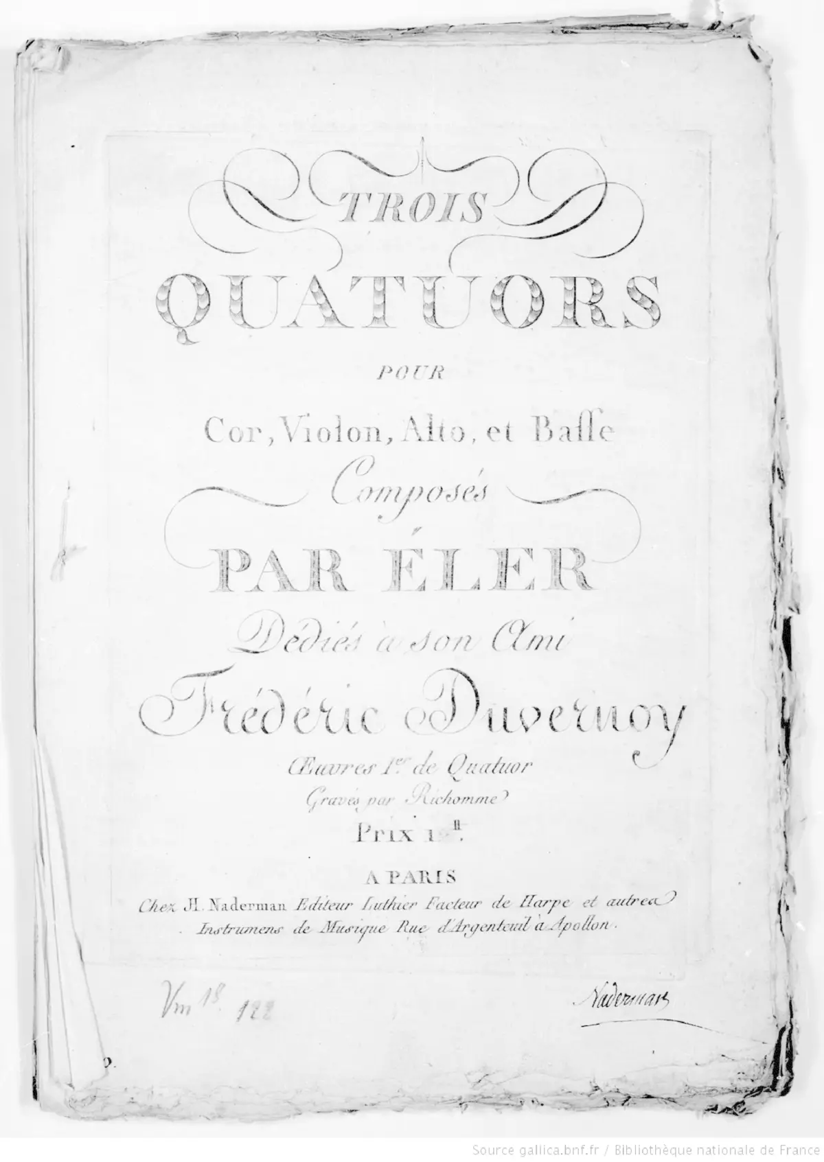 3 Horn Quartets, Op.1 - Page 1