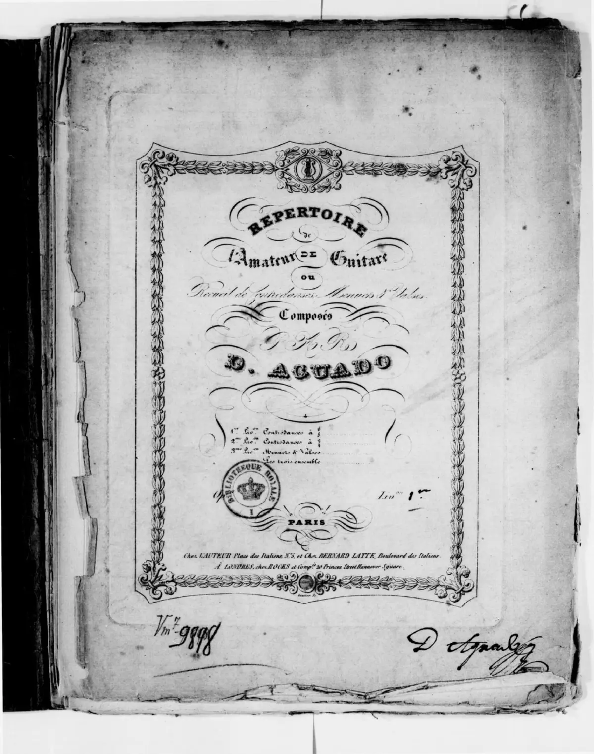 Repertoire de l'amateur - Page 1