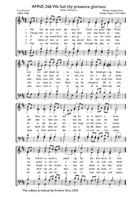 We hail thy presence glorious