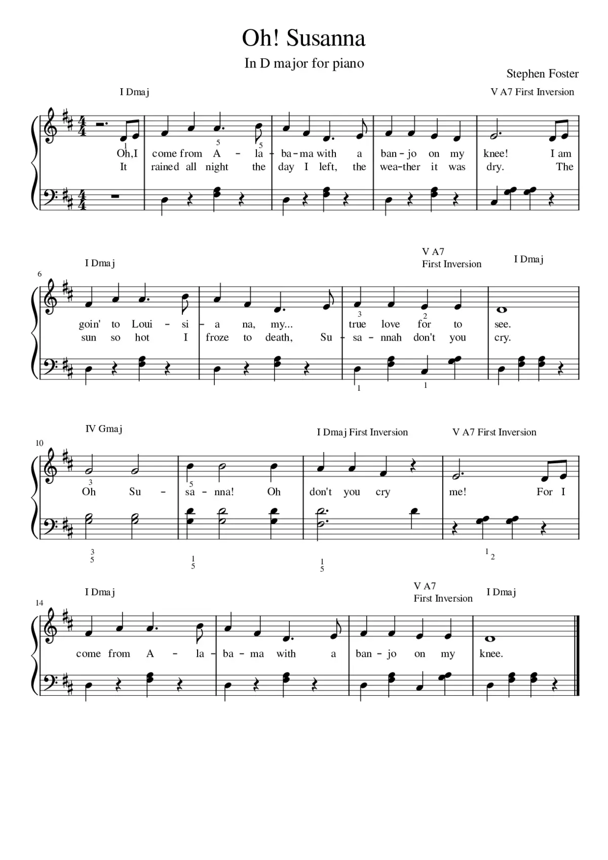 Oh! Susanna - Page 1