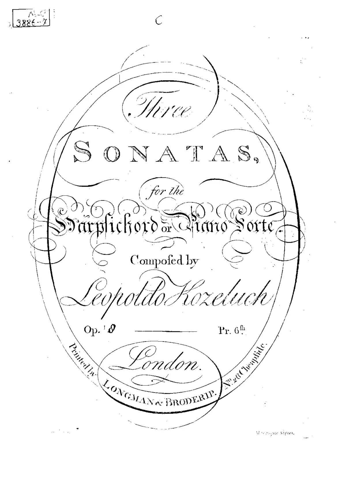 3 Keyboard Sonatas - Page 1