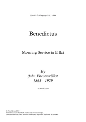 Te Deum and Benedictus in E flat
