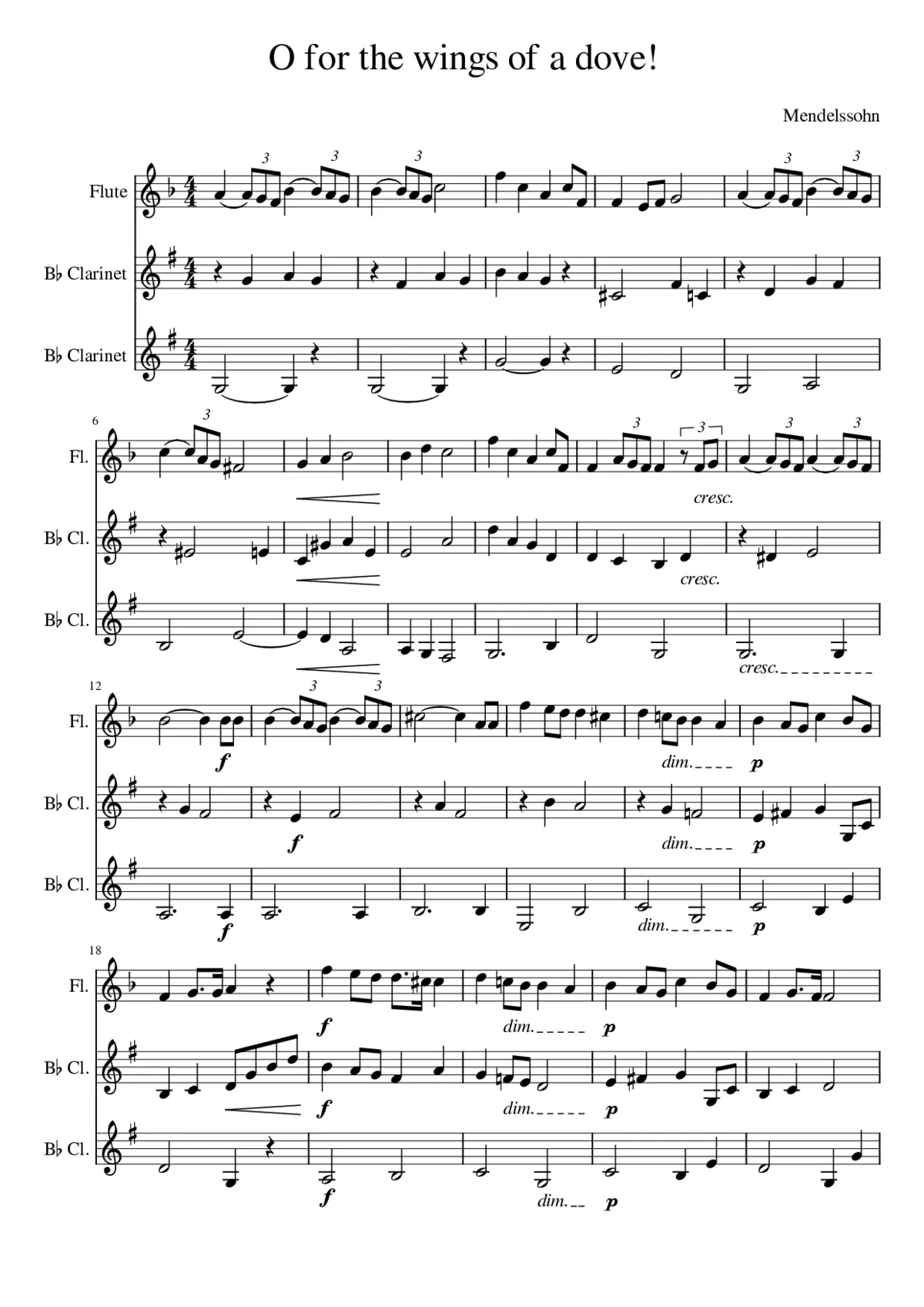 O for the wings of a dove - Page 1