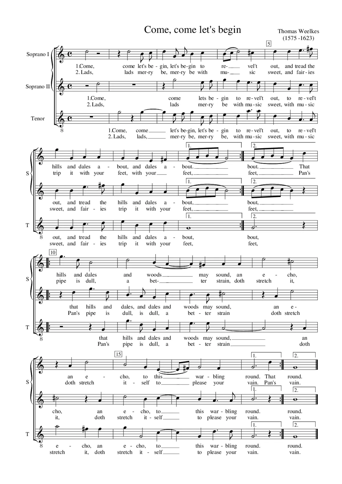 Come, come lets begin - Page 1