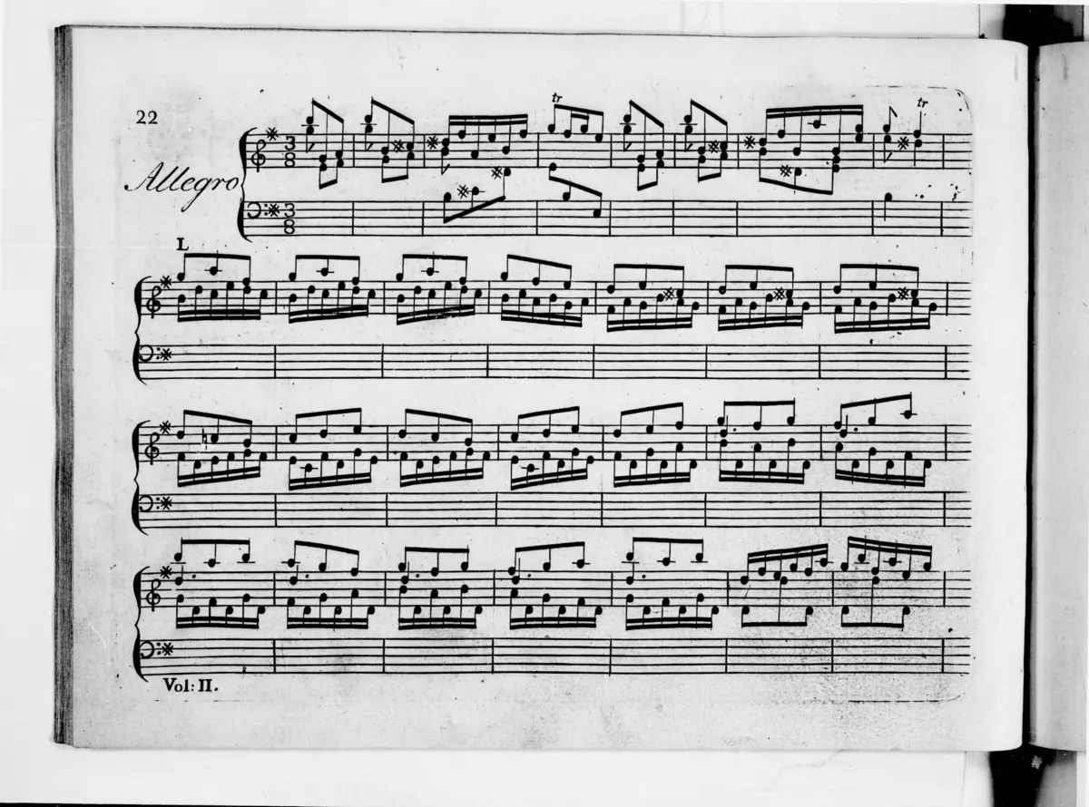 Keyboard Sonata in E minor - Page 1