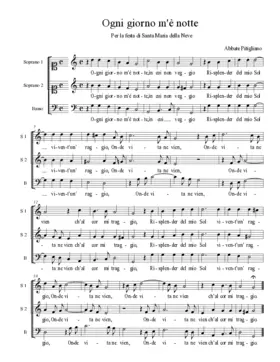Ogni giorno m'è notte