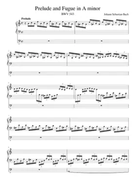 Prelude and Fugue in A minor BWV 543