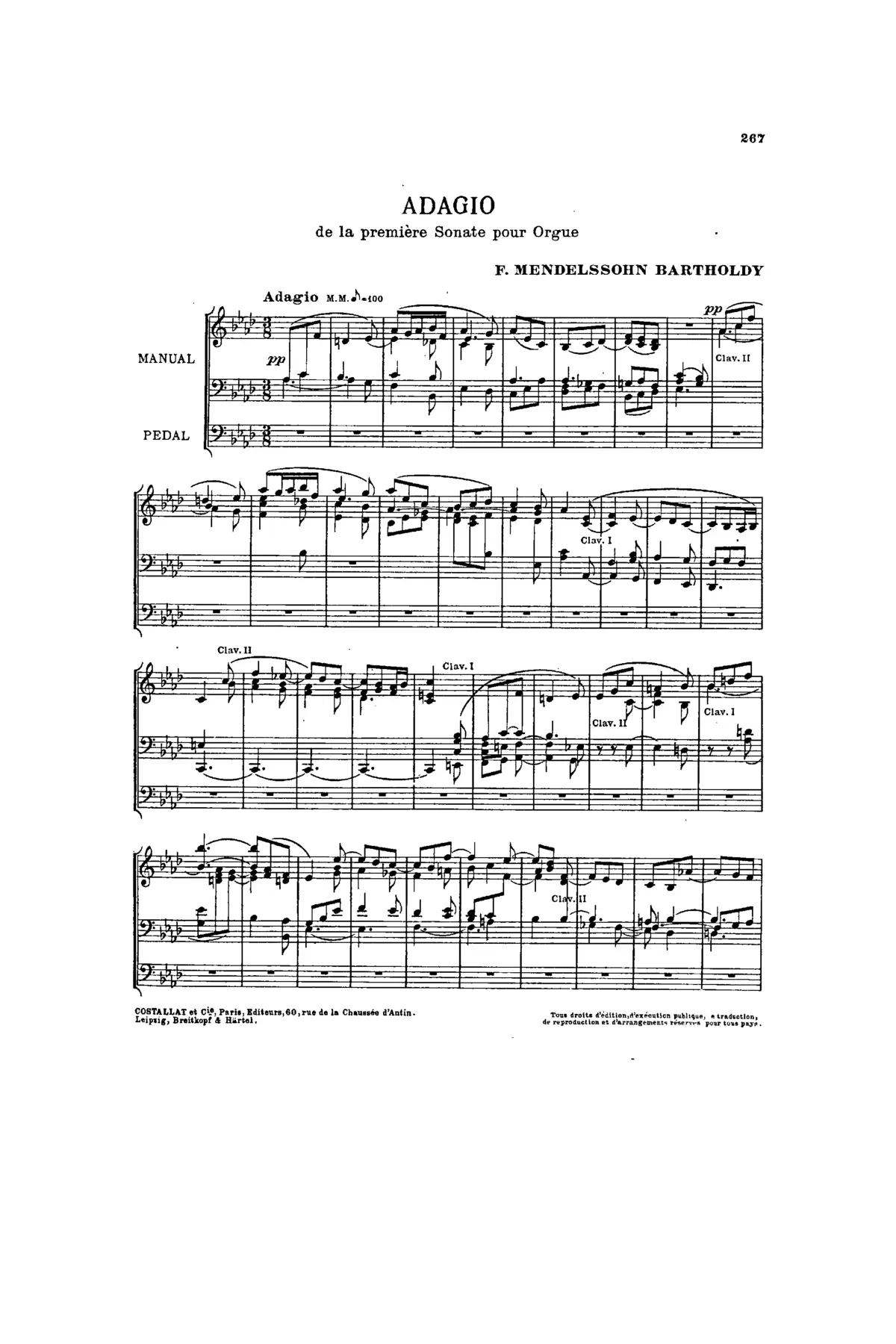 Organ Sonata No.1 - Page 1
