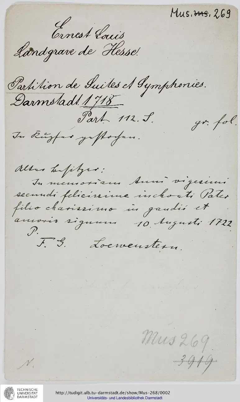 12 Suites et Symphonies - Page 1