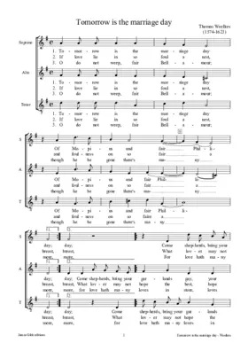 Tomorrow is the marriage day