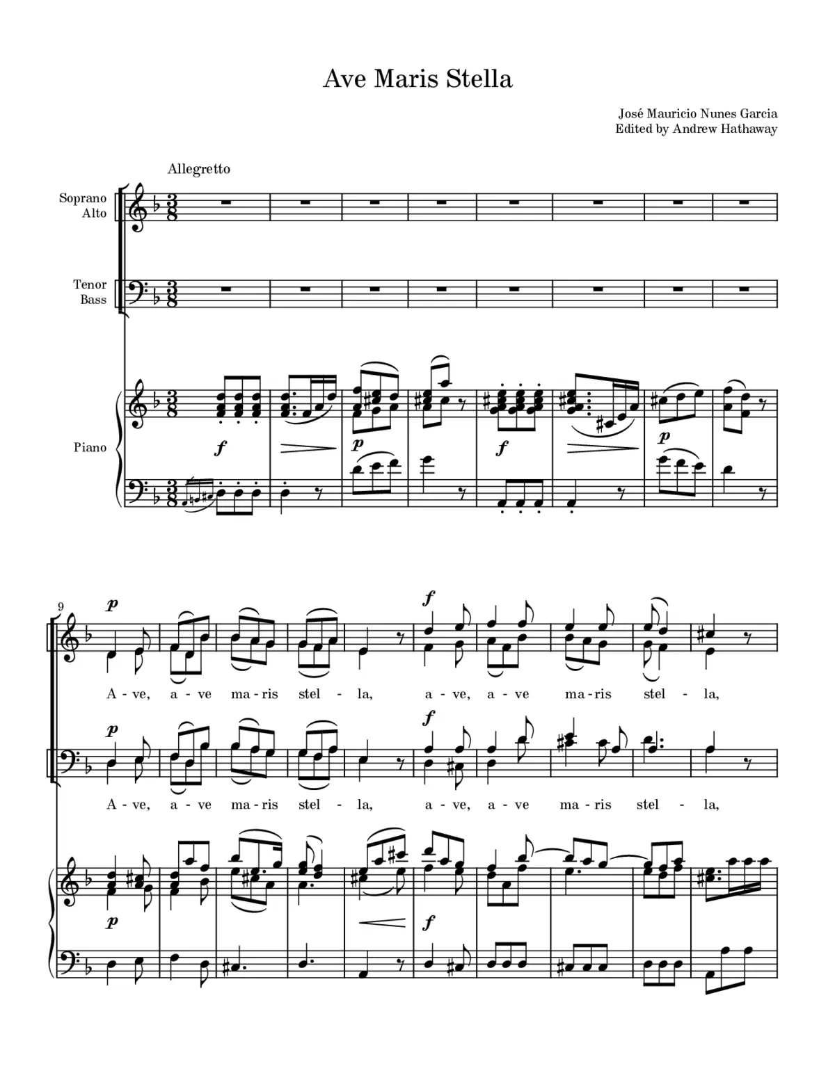 Ave maris stella I - Page 1