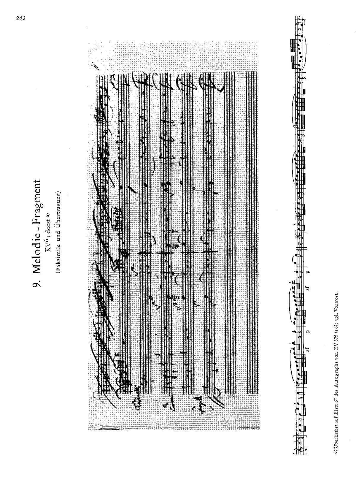 Melodie Fragment in B-flat major - Page 1