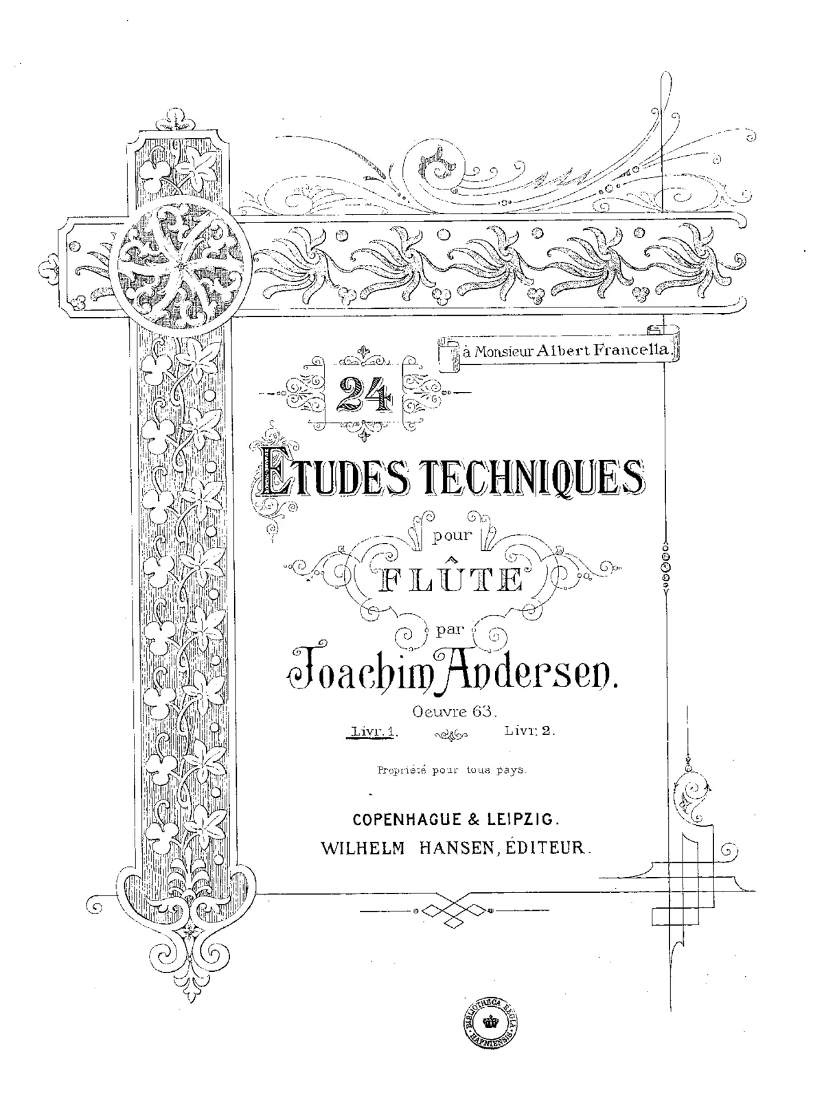 24 Technical Etudes for Flute, Op.63 - Page 1