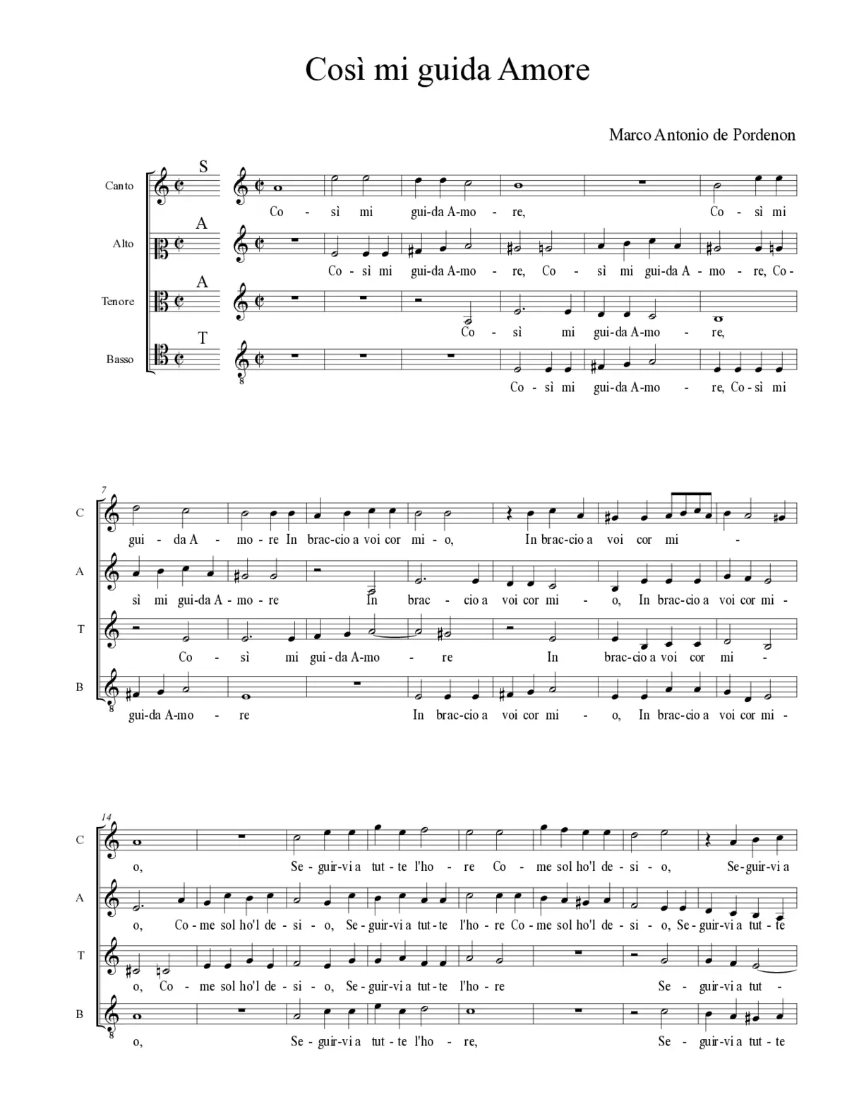 Così mi guida Amore - Page 1