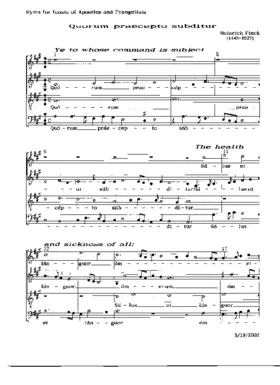 Quorum praecepto subditur