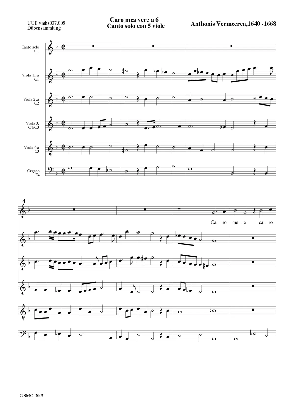 Caro mea vere - Page 1