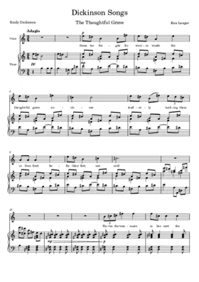 Dickinson Songs: Thoughtful Grave