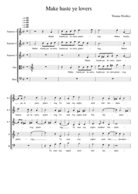 Make haste ye lovers