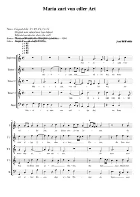 Maria zart von edler Art