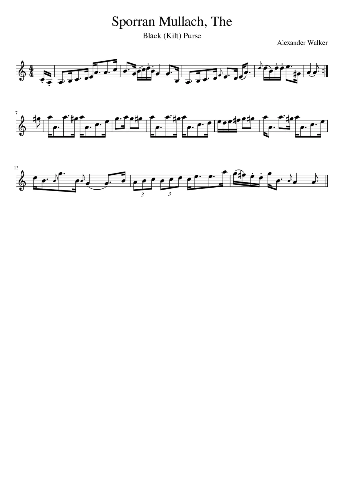 The Sporran Mullach - Page 1