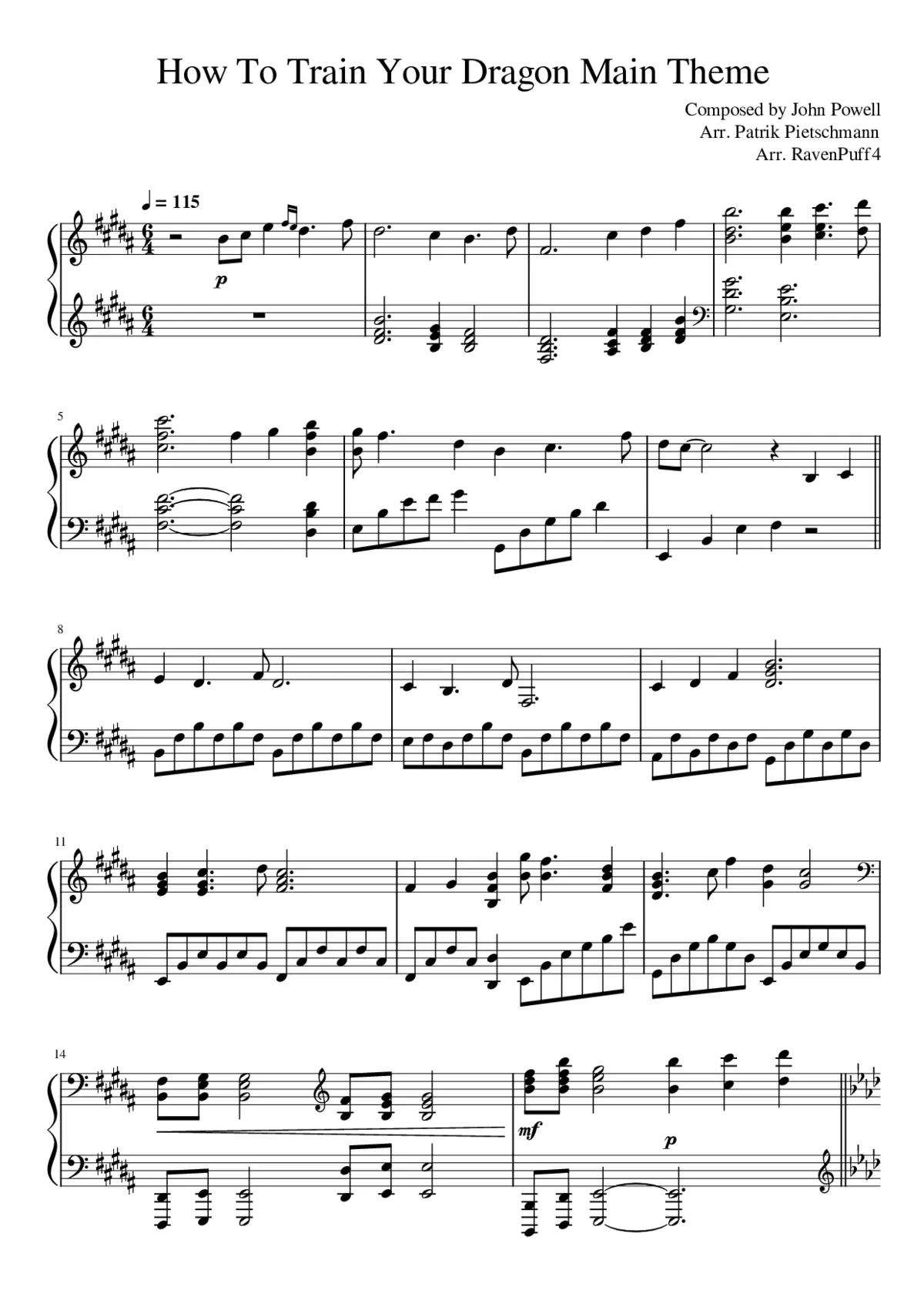 how to train your dragon - flying theme - Page 1