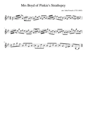 Mrs Boyd of Pinkie's Strathspey