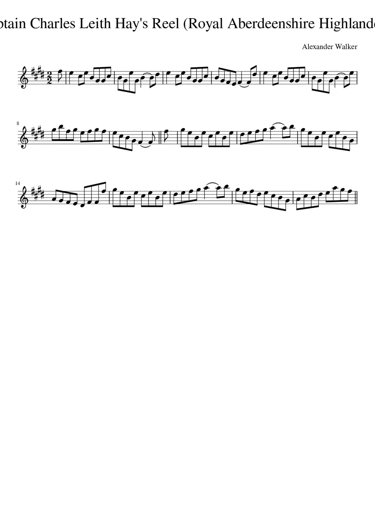 Captain Charles Leith Hay - Page 1