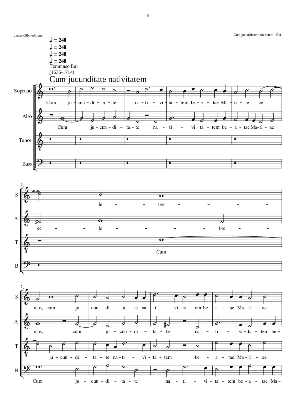 Cum jucunditate nativitatem - Page 1