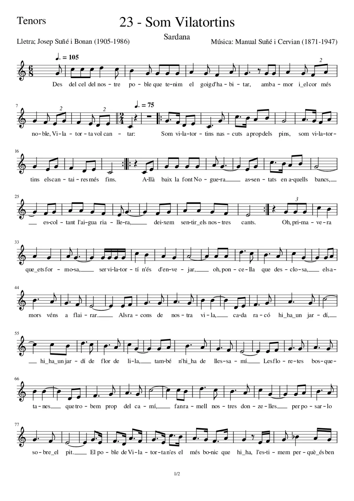 23-Som vilatortins tenors - Page 1