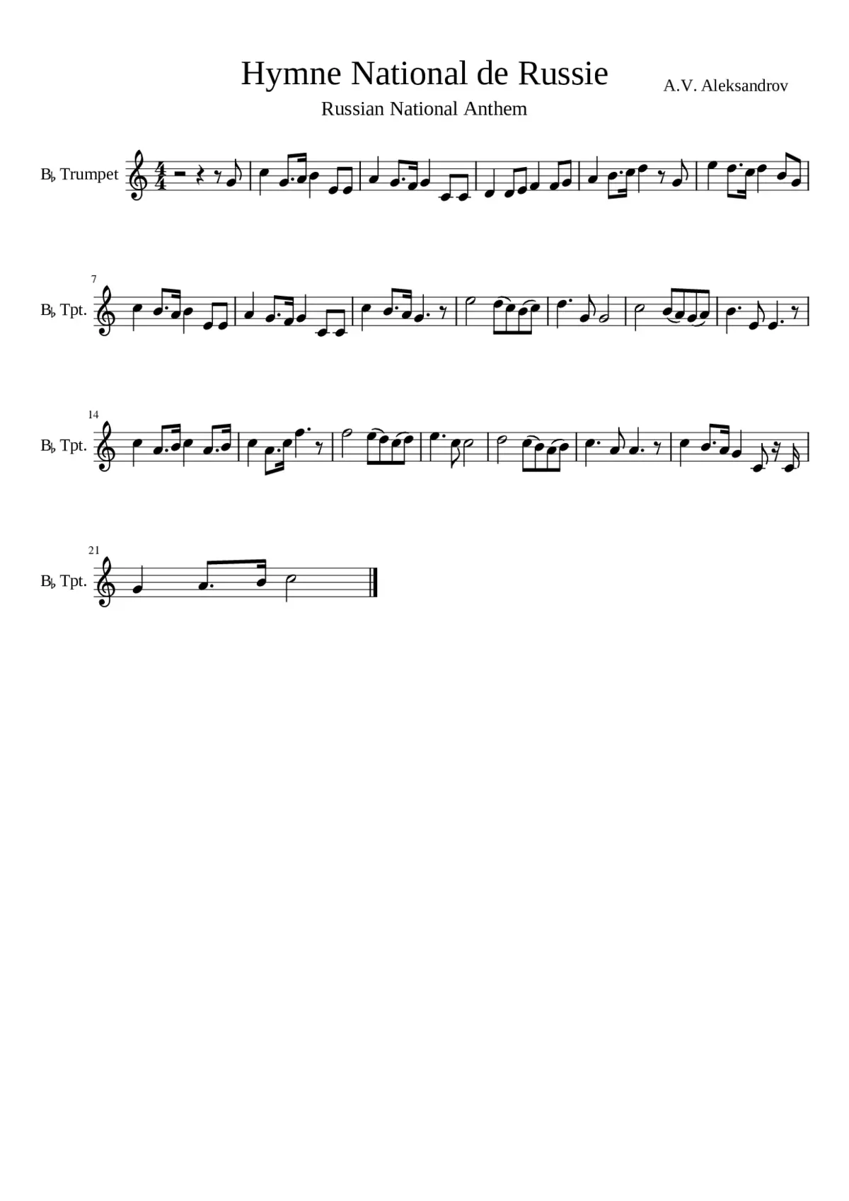 russian national anthem - Page 1