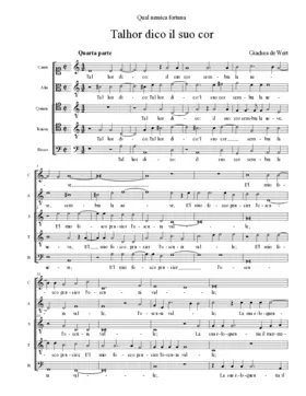 Talhor dico: il suo cor