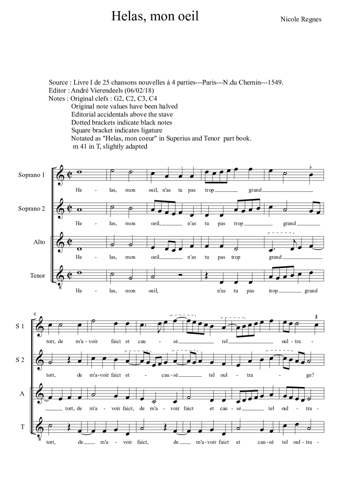 Helas mon oeil - Page 1