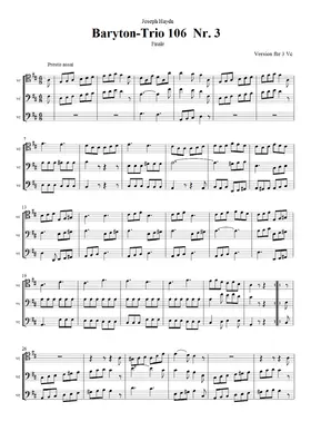 Baryton Trio in D major, Hob.XI:106