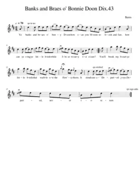 Banks and Braes o' Bonnie Doon Dix.43