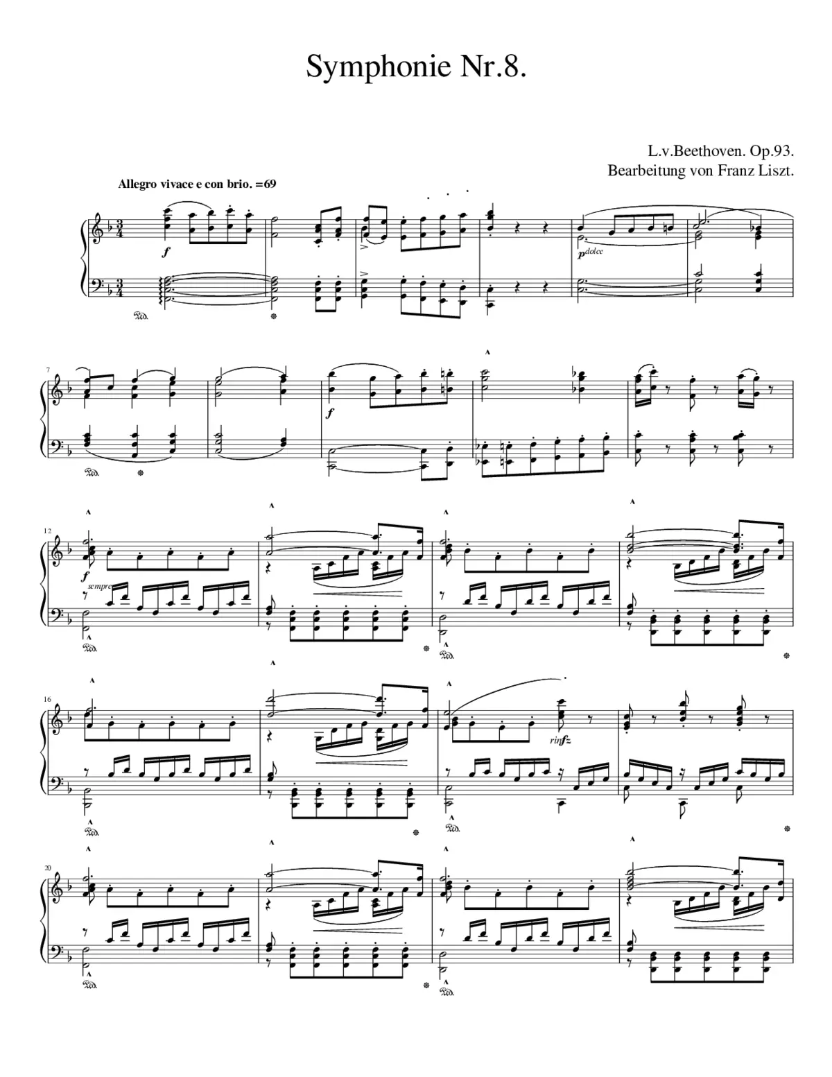 Symphony No.8 Op.93 - Page 1