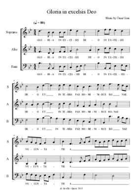 Gloria in excelsis Deo a 3