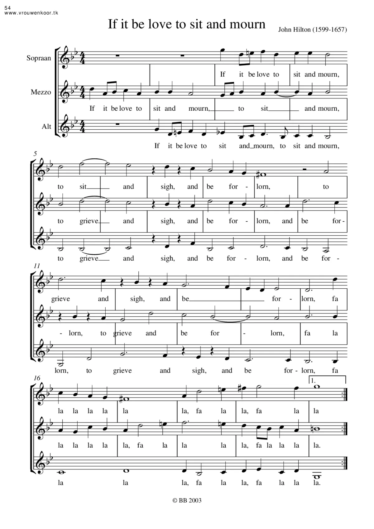 If it be love to sit and mourn - Page 1