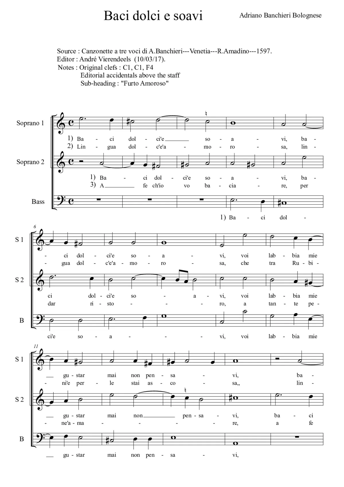 Baci dolci e soavi - Page 1