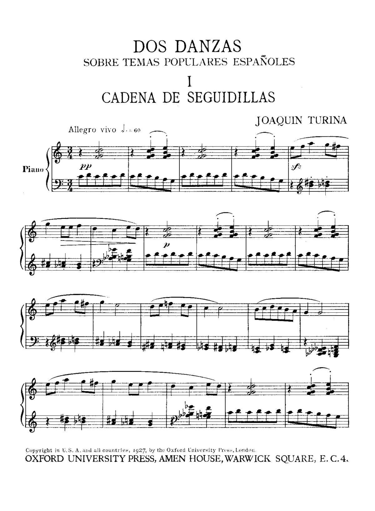 2 Danzas sobre temas populares españolas - Page 1