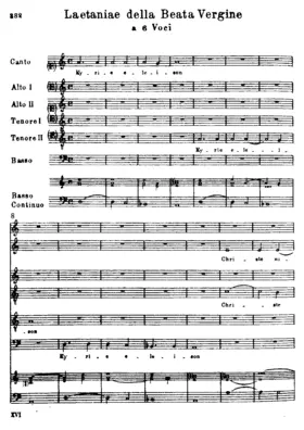 Laetaniae della Beata Vergine, SV 204