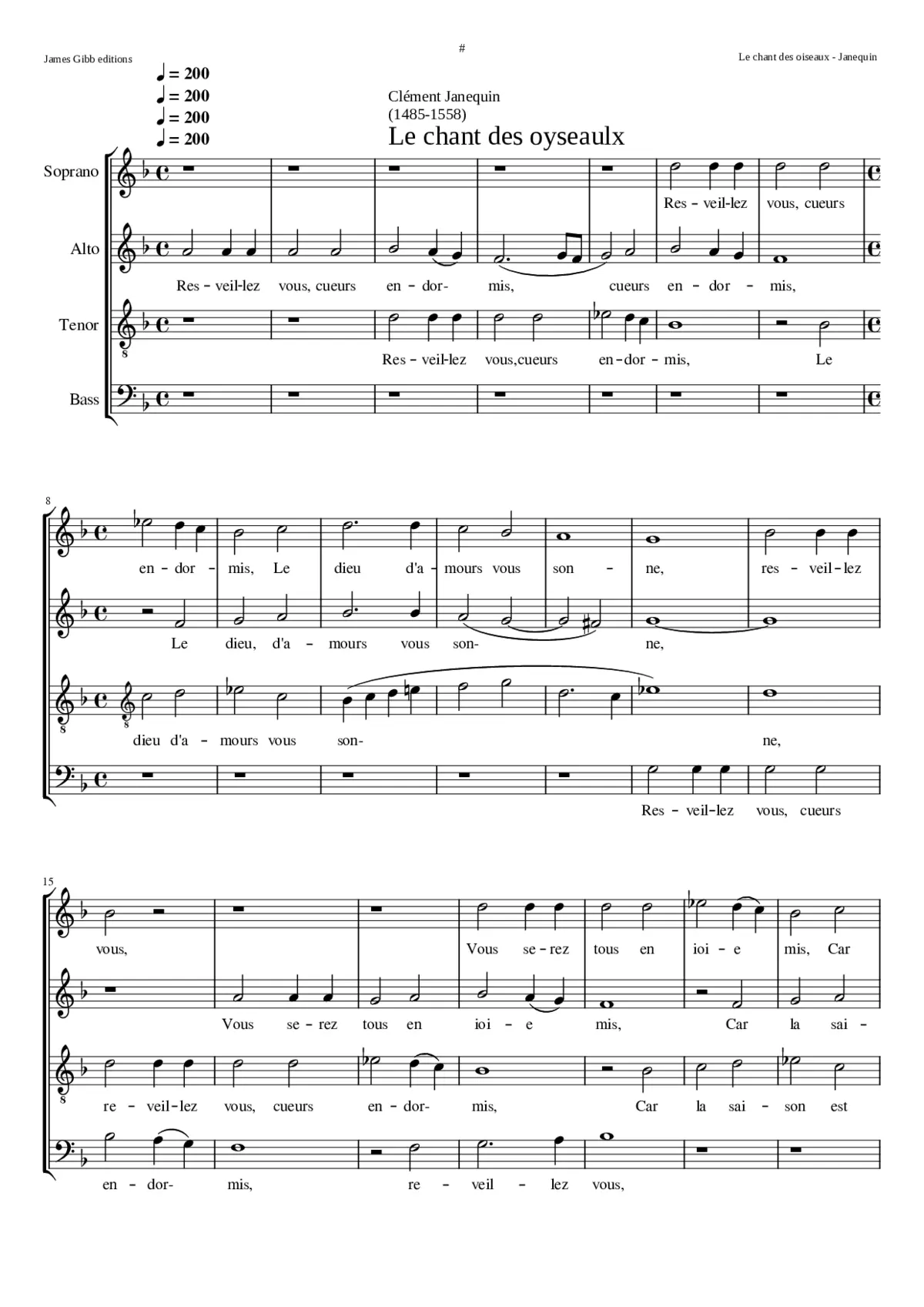 Le chant des oiseaux (short version) - Page 1