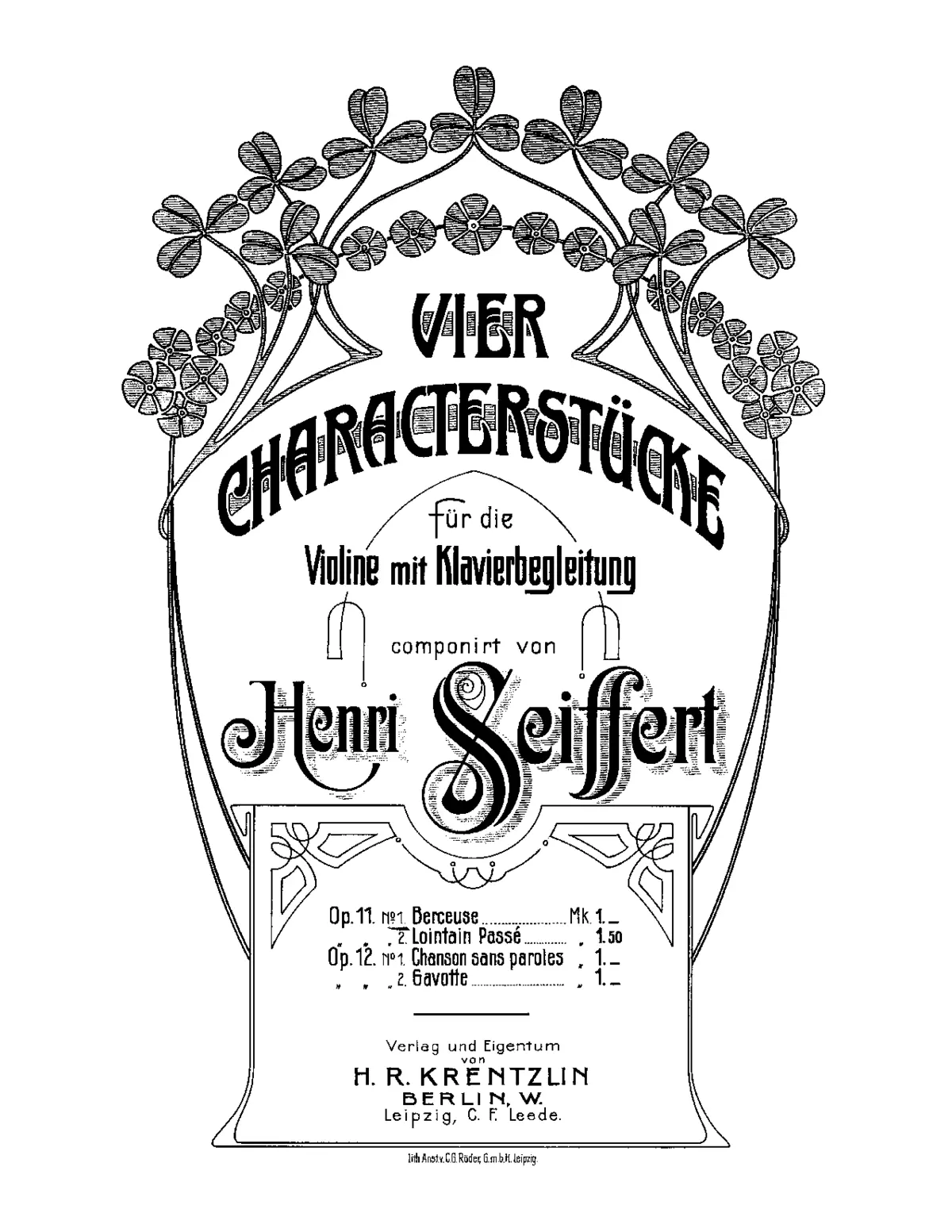 2 Charakterstücke, Op.11 - Page 1