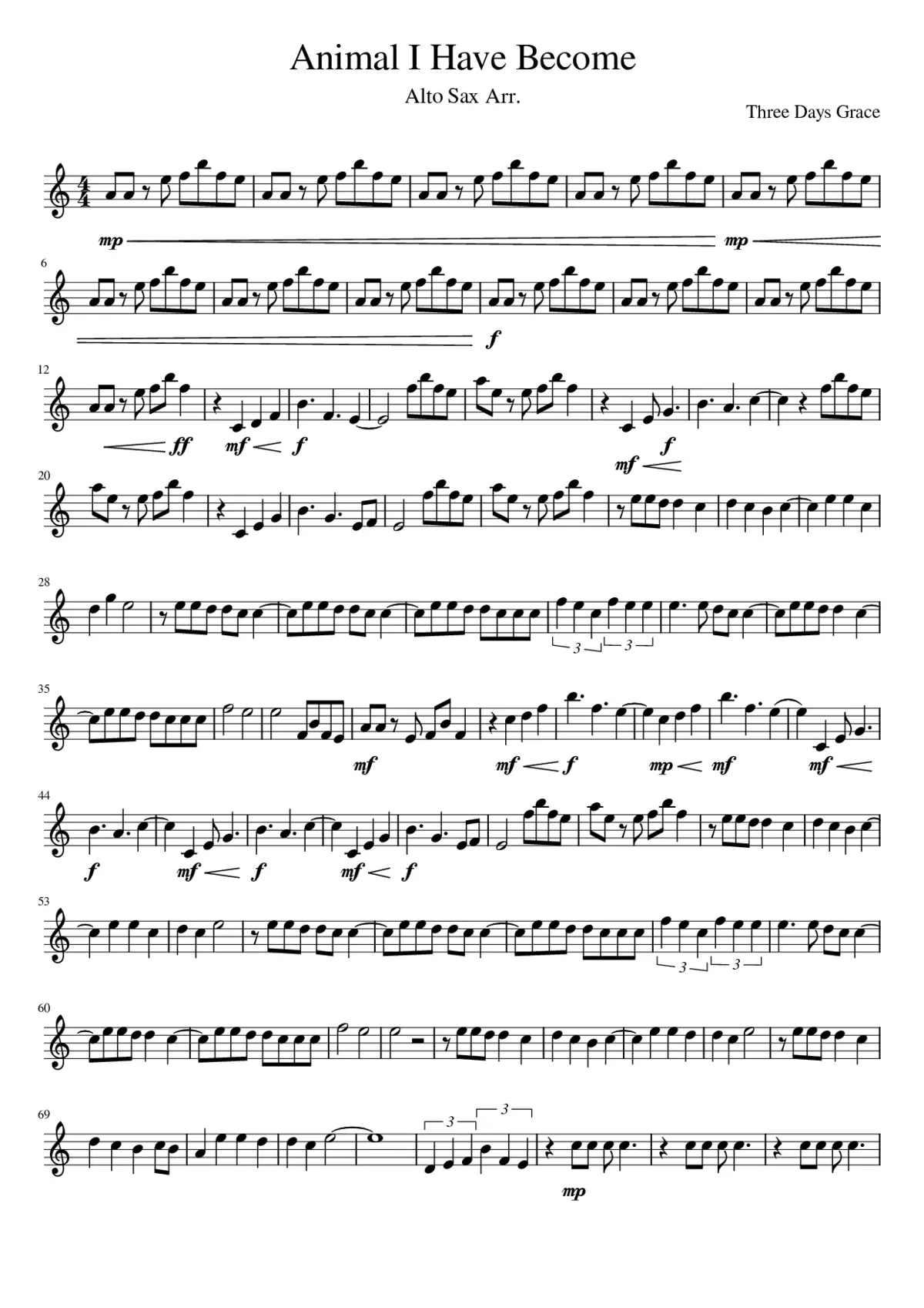 animal i have become - Page 1