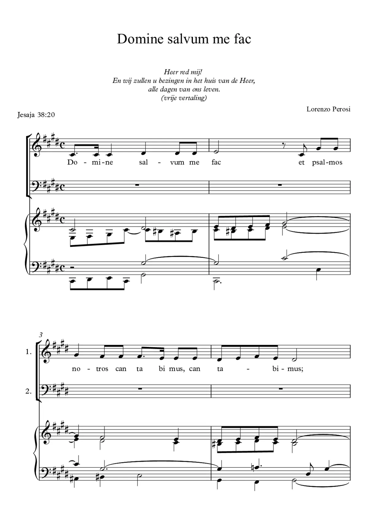 Domine salvum me fac - Page 1