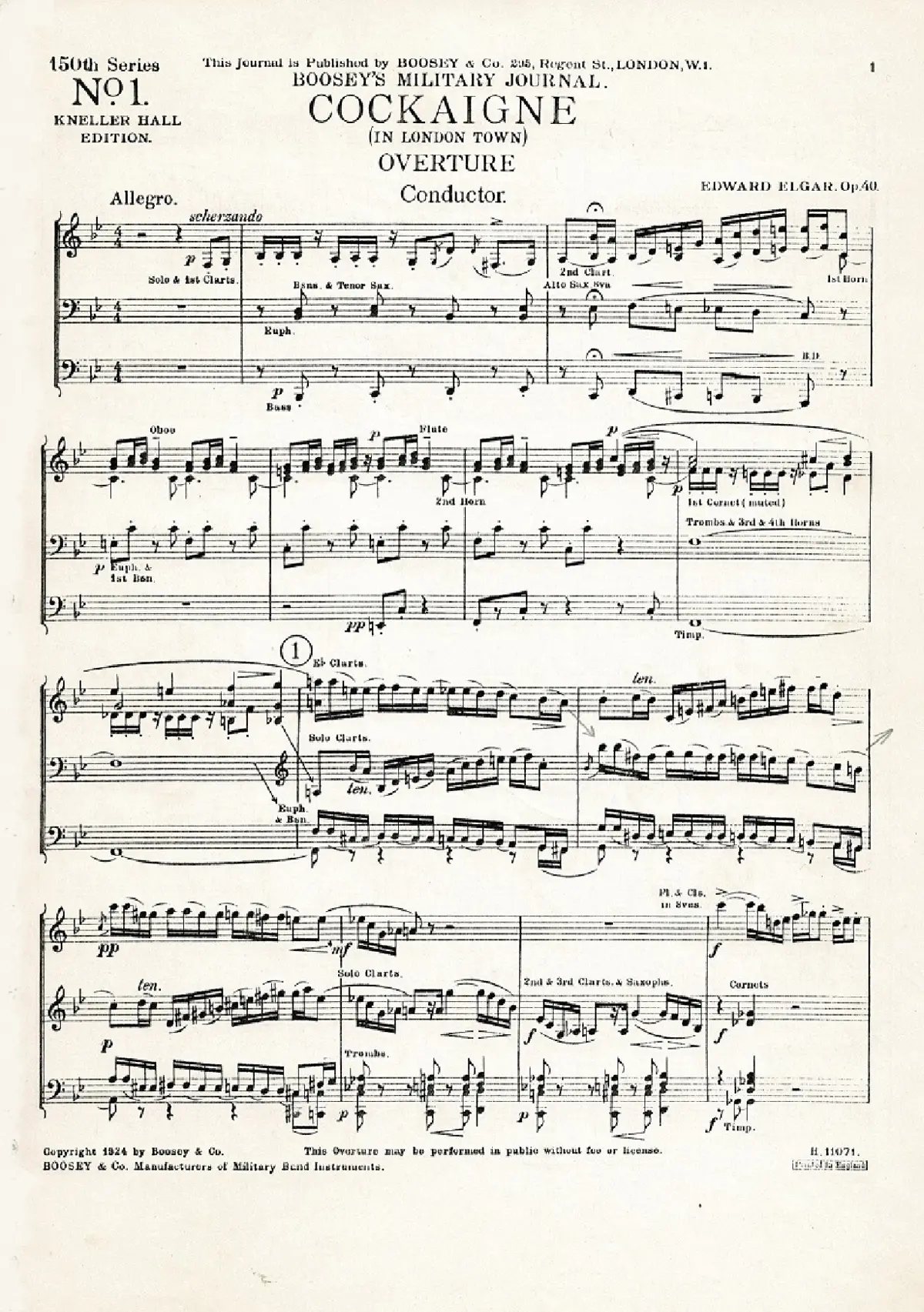 Cockaigne Overture - Page 1